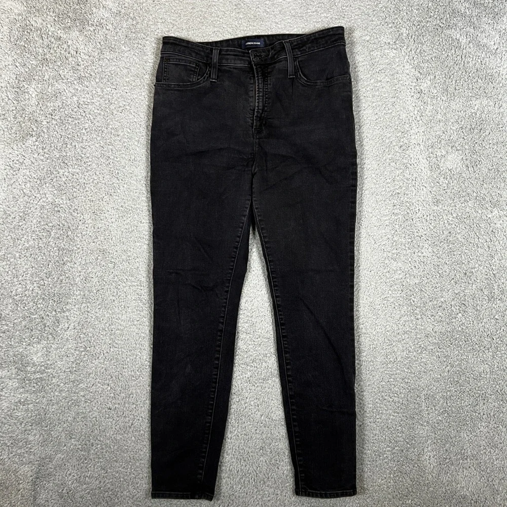 J‎ Crew Toothpick Jeans Womens 31 Black Excellent Curvy Denim Office Casual